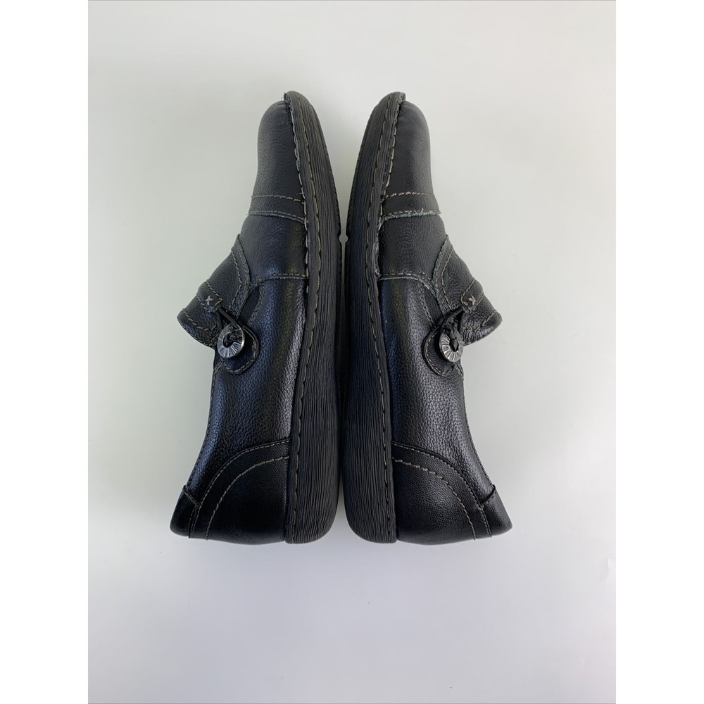 Earth Origins Tamara Tami Slip On Shoe Black Leather Comfort Medallion Womens 9 - Picture 8 of 10